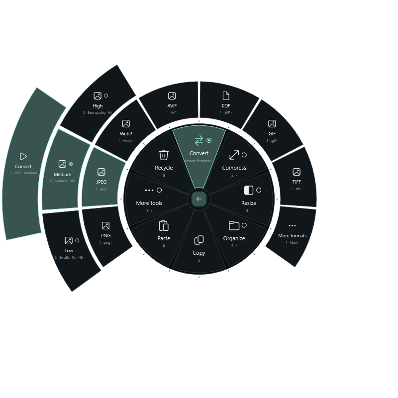 Curved Quality Arc UI